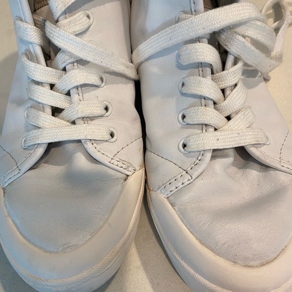 Rag and Bone white leather high tops size 7 genuine leather. some wear - Picture 6 of 9